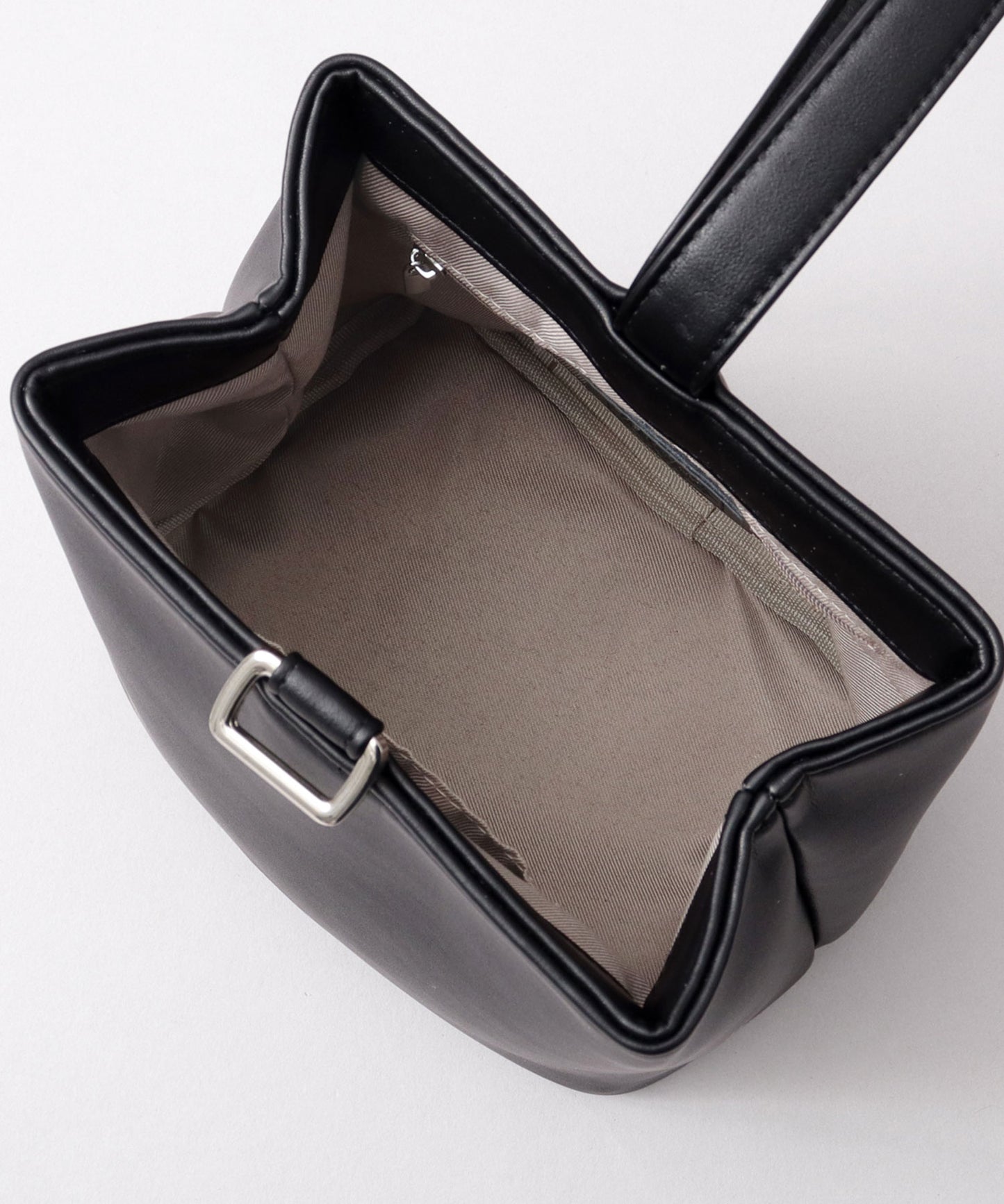 Split Leather One Handle Drawstring Bag