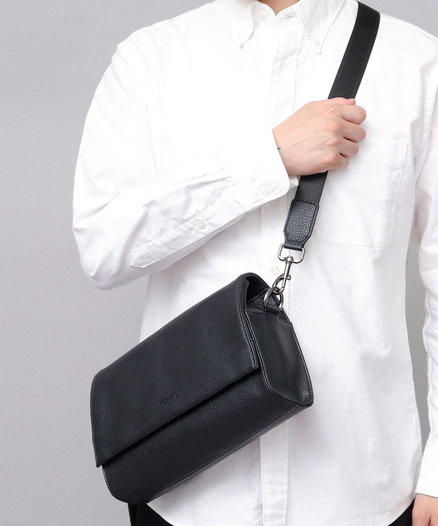 Split Leather Flap Bag
