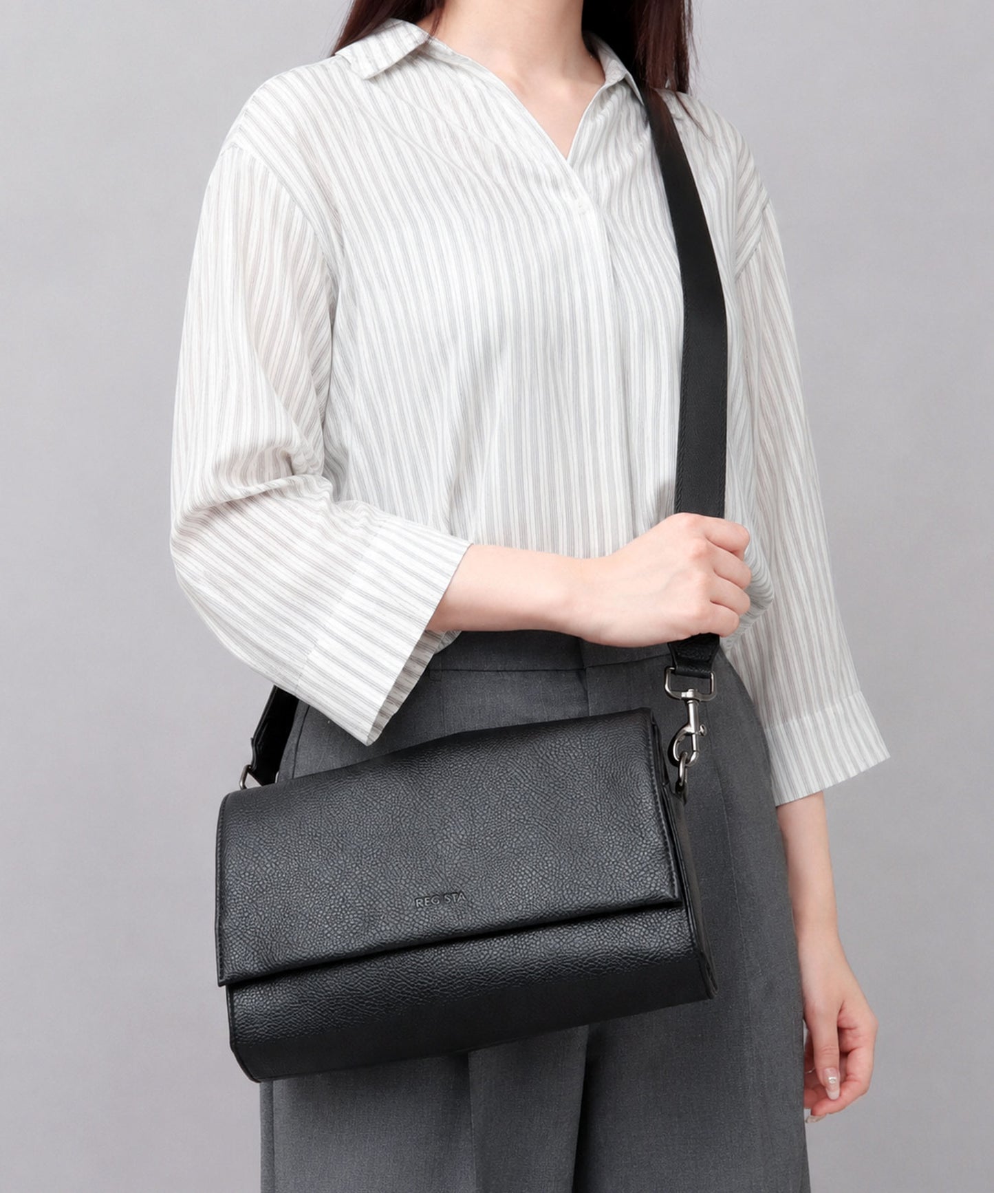 Split Leather Flap Bag