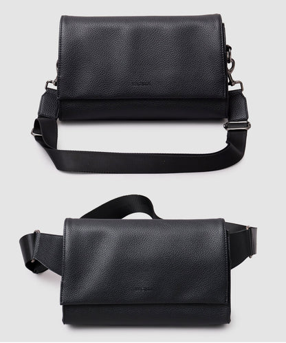Split Leather Flap Bag