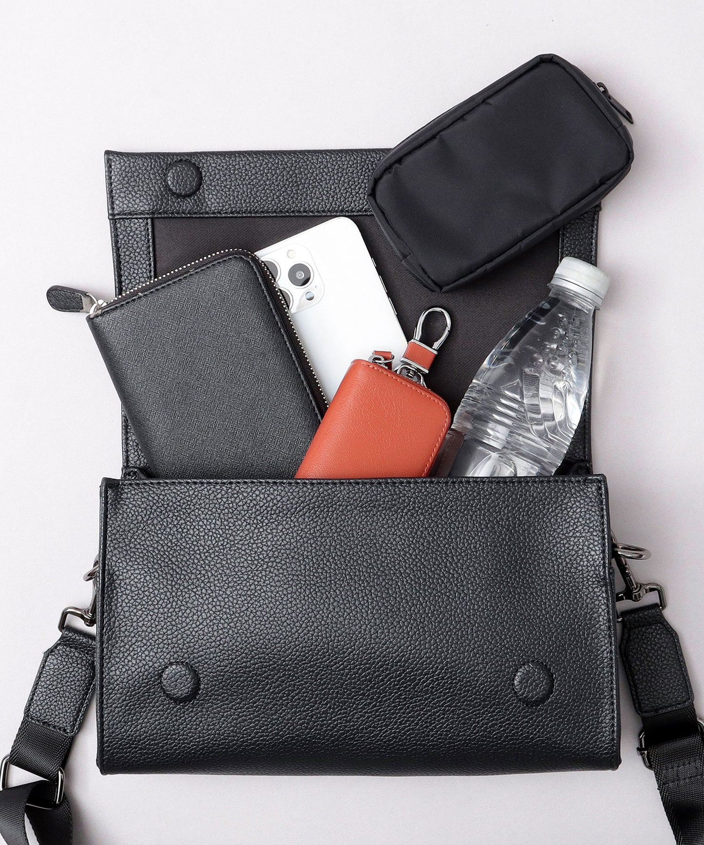 Split Leather Flap Bag