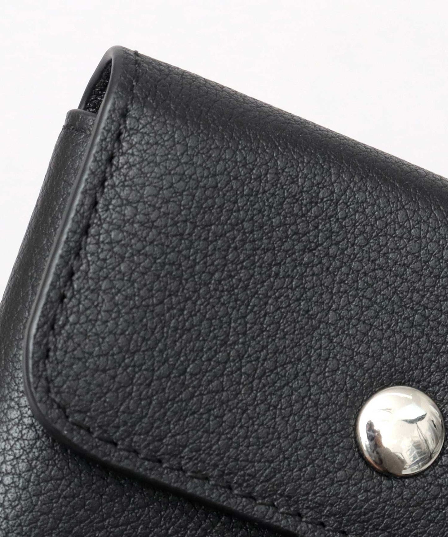 Genuine Leather Compact Snap Wallet