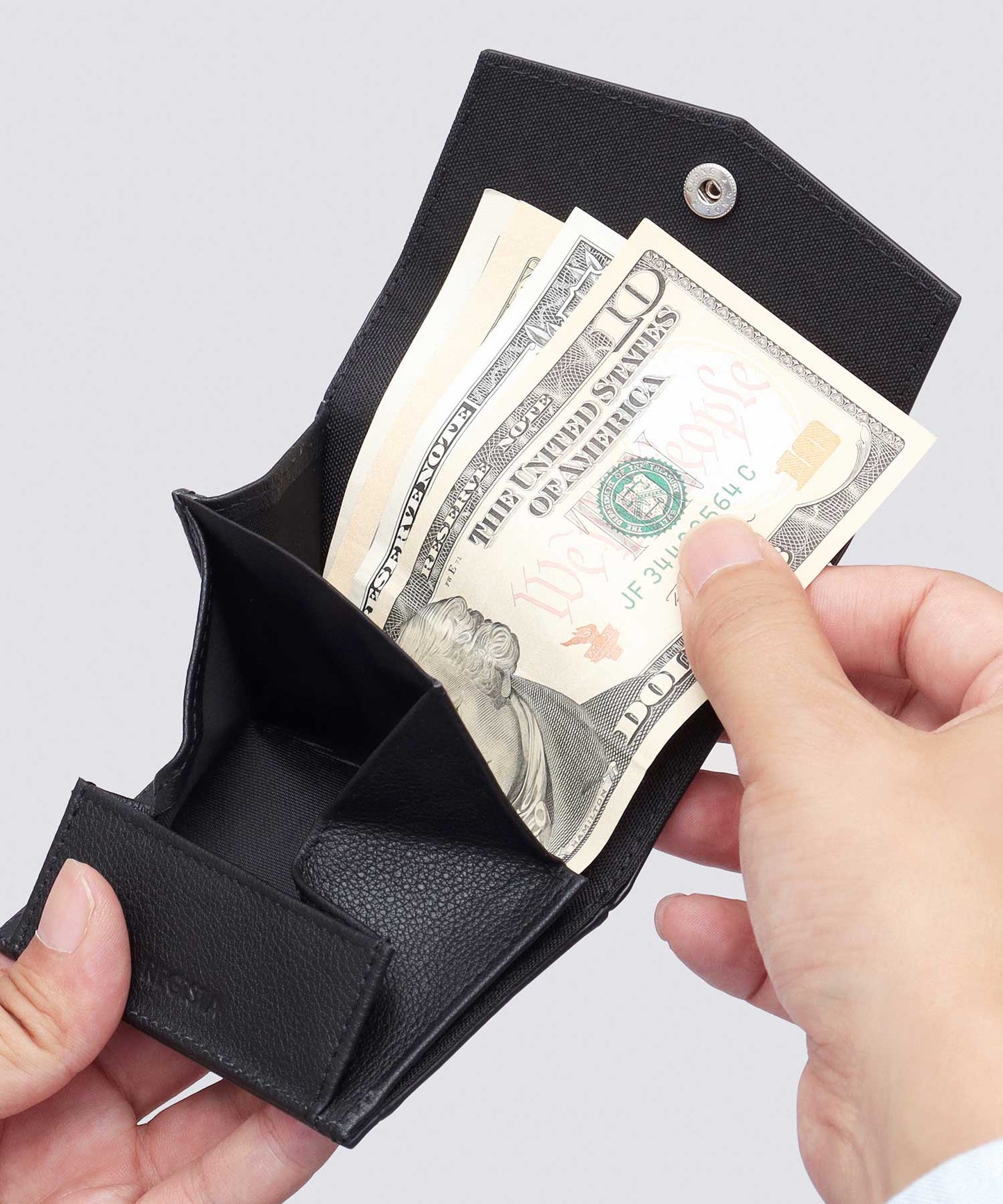 Genuine Leather Micro Wallet