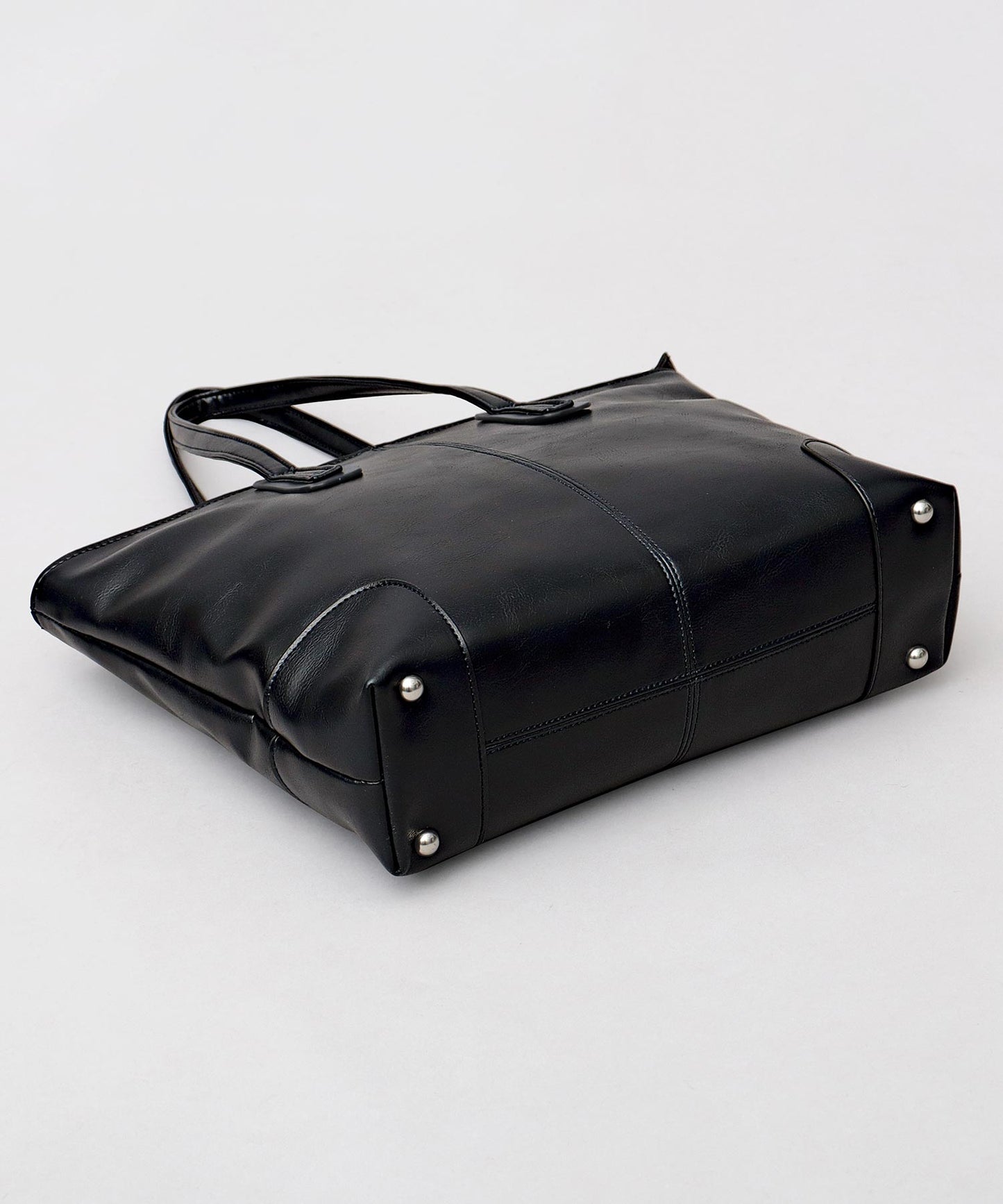 Split Leather Compact Business Tote Bag
