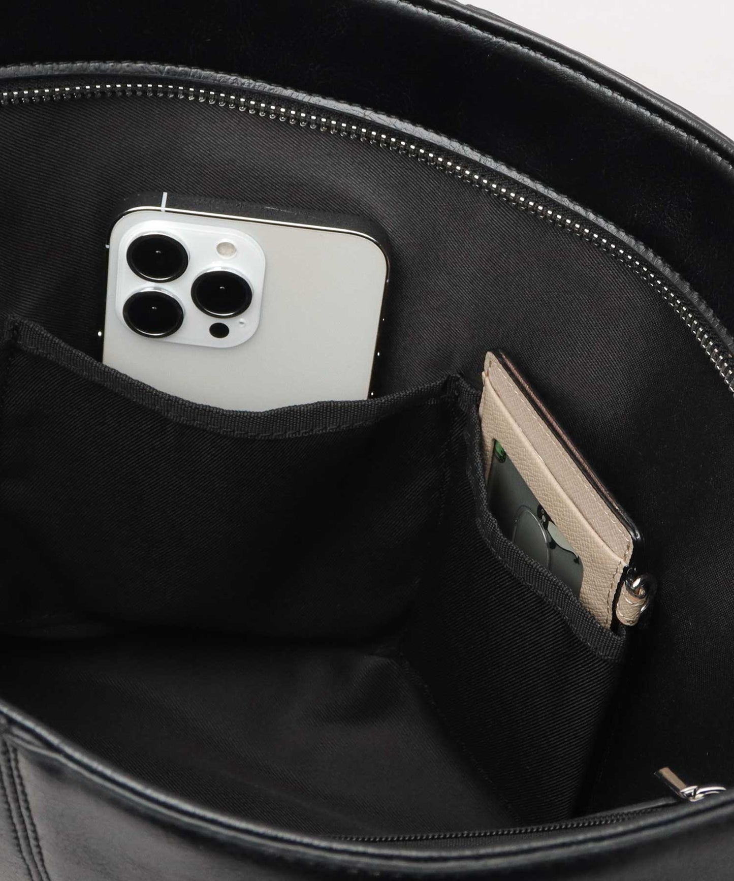 Split Leather Compact Business Tote Bag