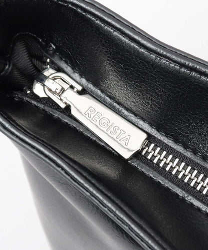 Split Leather Compact Business Tote Bag