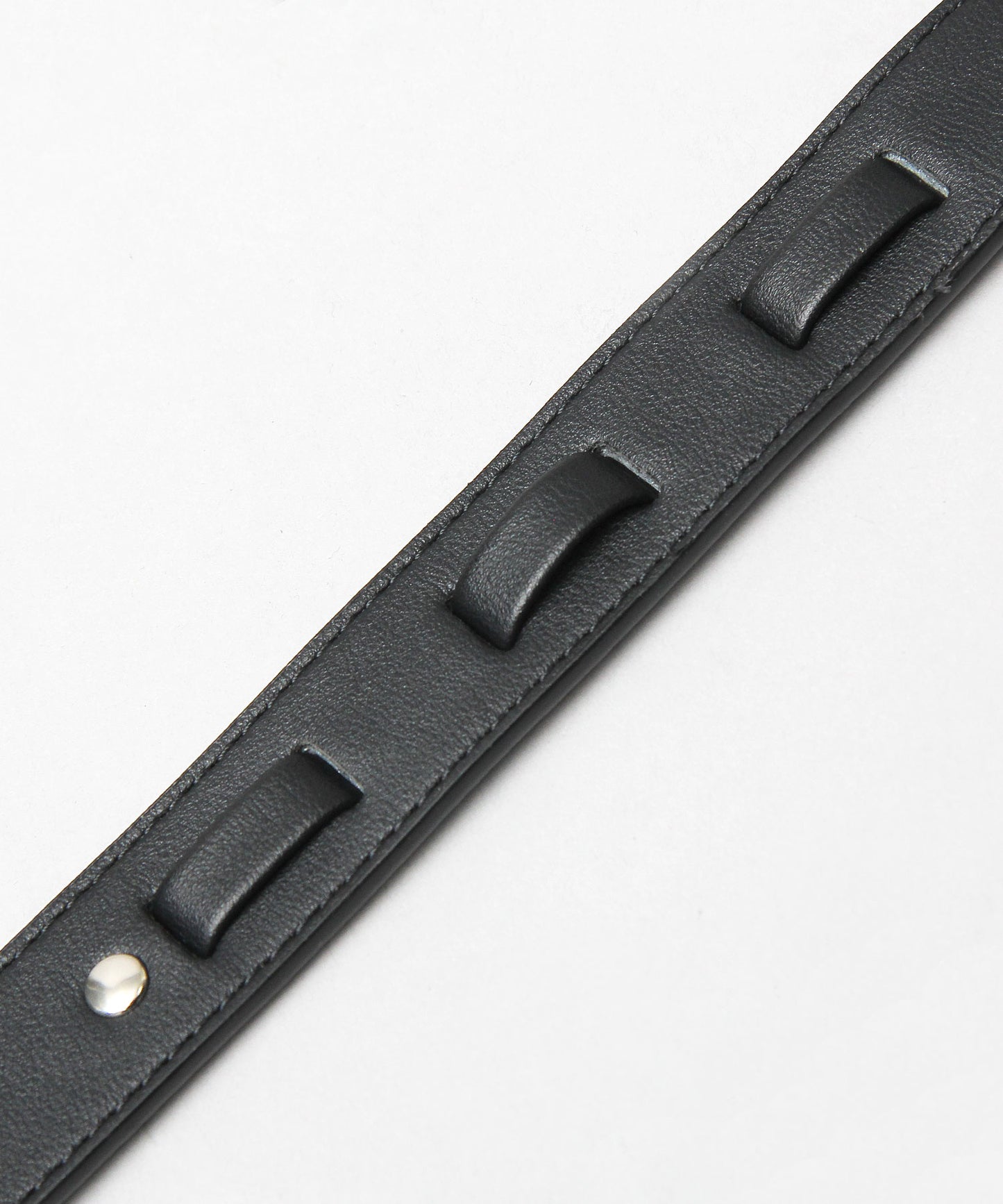 Fake Leather Hook Buckle Belt - Black [Smooth]