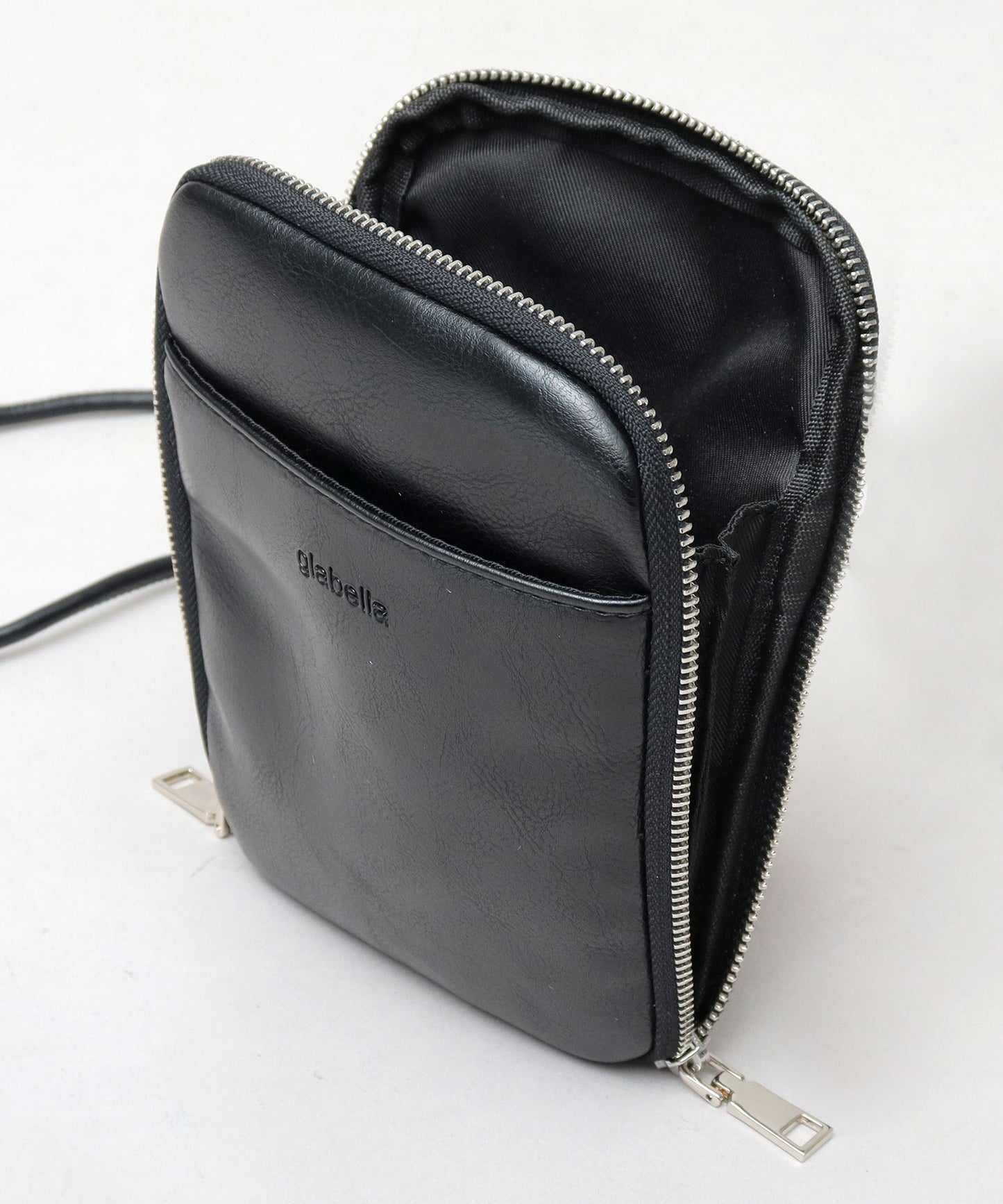 Split Leather Vertical Mini Shoulder Bag