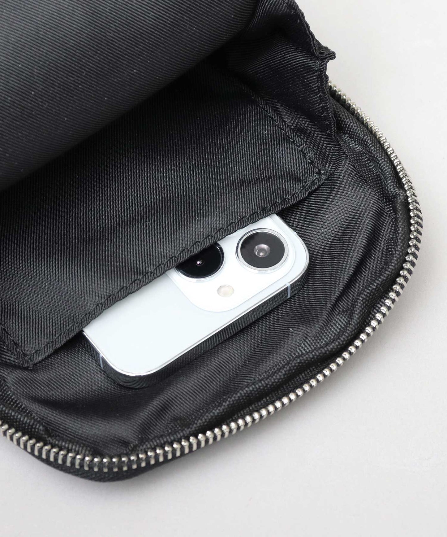 Split Leather Vertical Mini Shoulder Bag