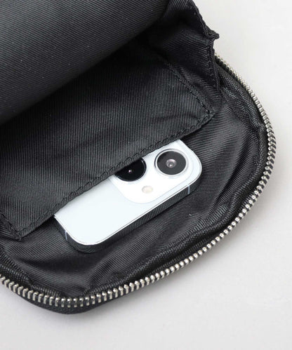 Split Leather Vertical Mini Shoulder Bag