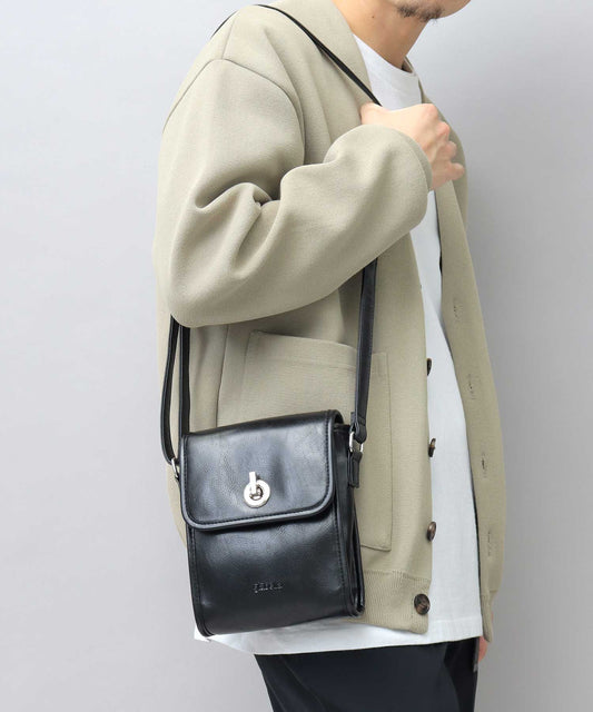 Split Leather Flap Square Mini Shoulder Bag