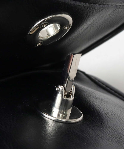 Split Leather Flap Square Mini Shoulder Bag