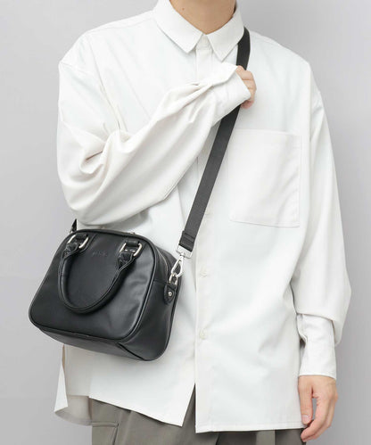 Split Leather 2WAY Mini Boston Shoulder Bag
