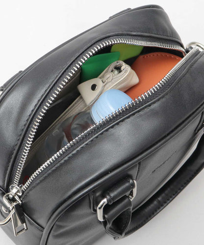 Split Leather 2WAY Mini Boston Shoulder Bag