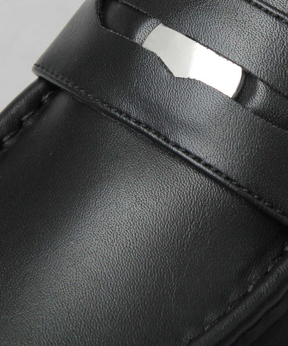 Track Sole Coin Loafer - Smooth
