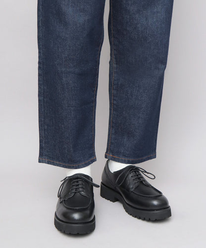 Cow Leather U-Tip Lace Up Shoes