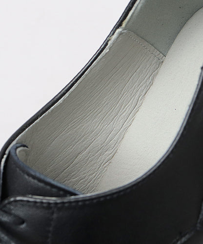 Cow Leather U-Tip Lace Up Shoes